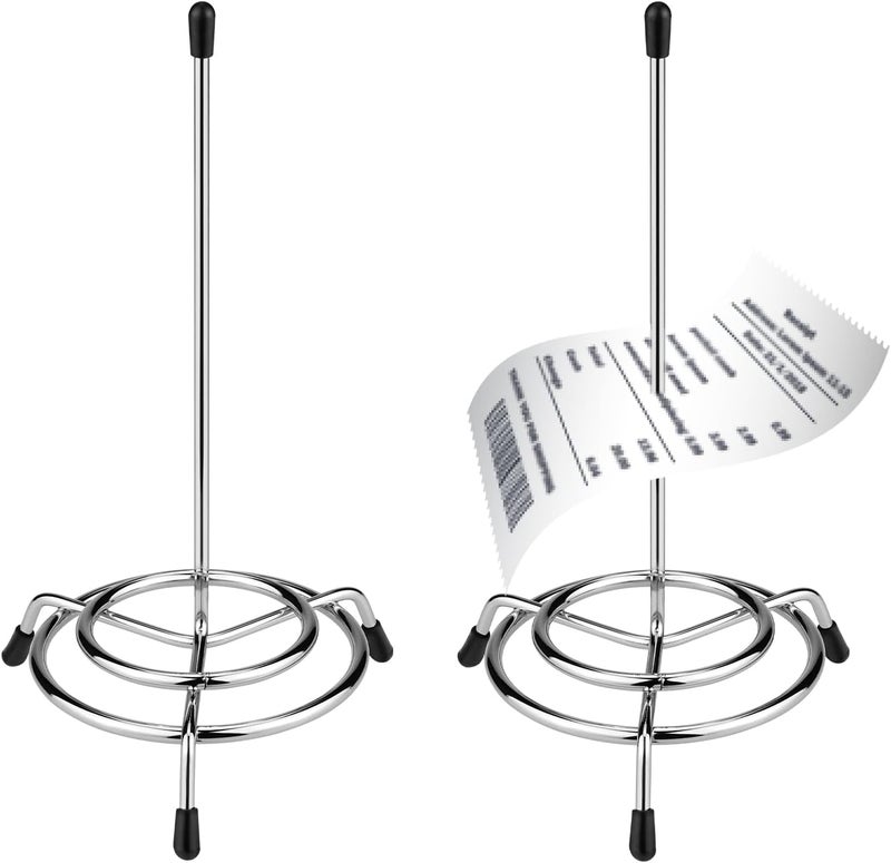 Yncotte Ticket Stabber, 2pcs Check Spindle Receipt Holder Spike for Restaurant Bill Fork, Memo Holder Spike - Image 1